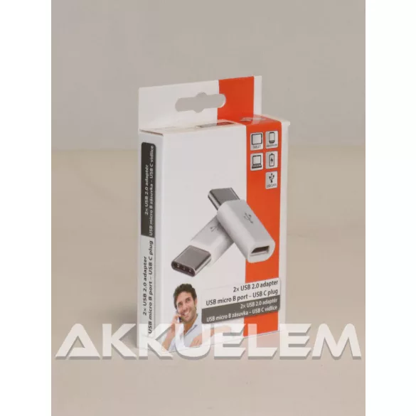 Micro USB - USB C átalakító 2db/csomag SM7023