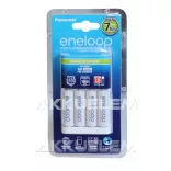 Eneloop BQ-CC17 NiMH akkutöltő 4x1900mAh AA akkuval