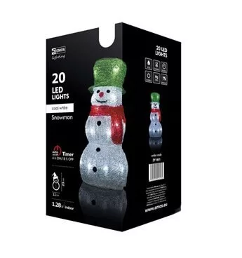 Ünnepi dekoráció HÓEMBER 20LED 1,28W ZY1901