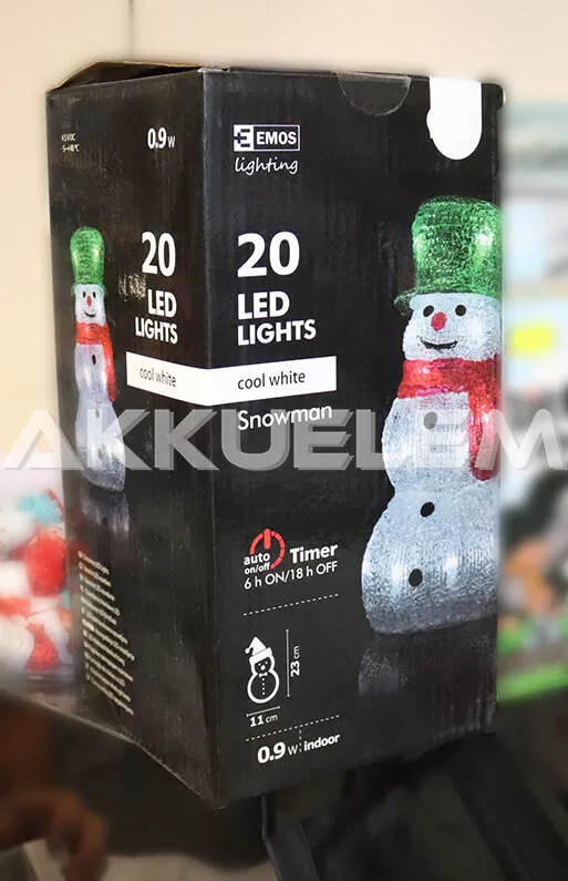 Ünnepi dekoráció HÓEMBER 20LED 1,28W ZY1901