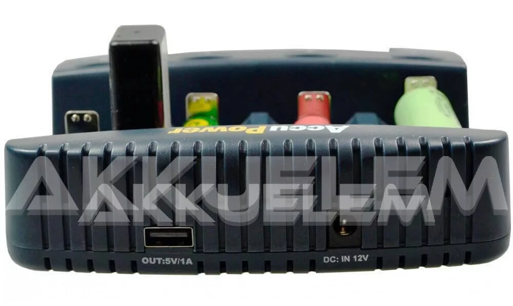 Accupower IQ-338XL Li-ion Ni-Cd Ni-MH univerzális gyorstöltő LCD-kijelzős