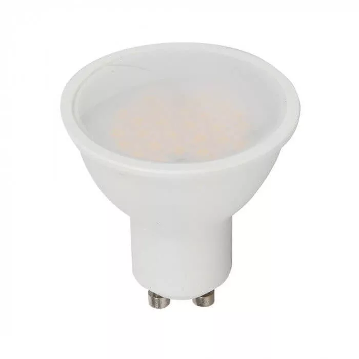 V-TAC GU10 5W 400lm 4000K 110 ° LED-izzó opál Samsung chipes V-TAC GU10 5W 400lm 4000K 110 ° LED-izzó opál Samsung chipes