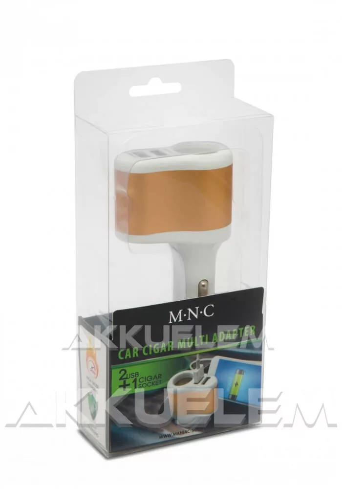 Szivargyújtó aljzat + 2db USB csatl. 5V 2,1A 54921WH