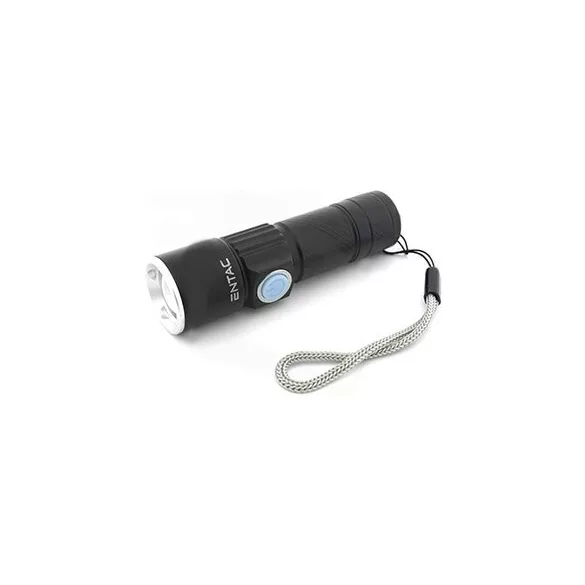 Alumínium kézilámpa 300lm 3W fókuszálható, USB-töltős