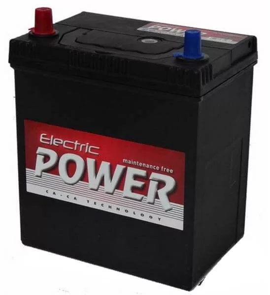 Electric Power 12V 40Ah 300A ASIA BAL+ vékony autó akkumulátor Electric Power 12V 40Ah 300A ASIA BAL+ vékony autó akkumulátor