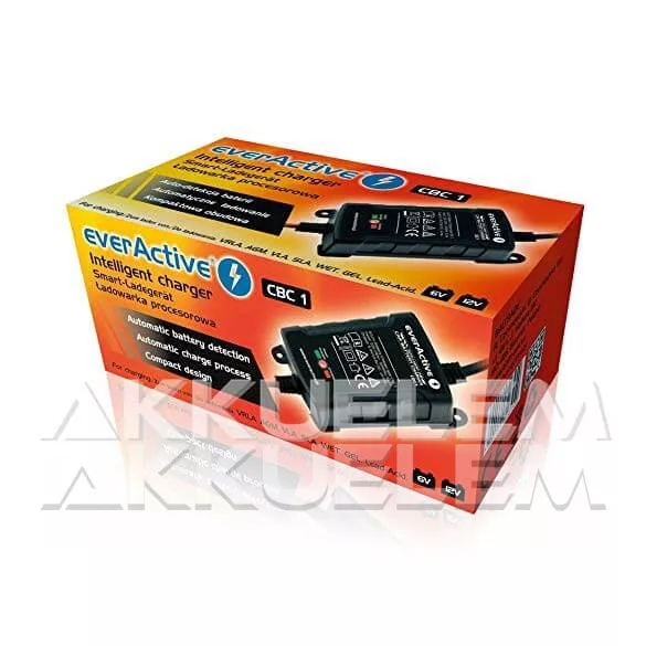 EverActive CBC-1 6/12V motor akkumulátor töltő