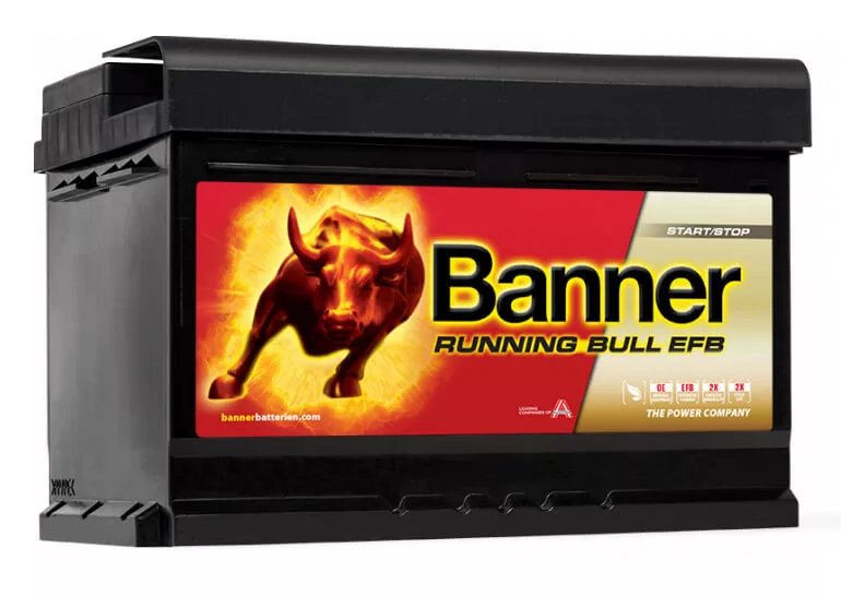 Banner Running Bull EFB 56512 12V 650A 65Ah autó akkumulátor JOBB+