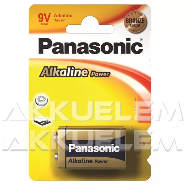 Panasonic Bronze 9V 6LR61 tartós elem
