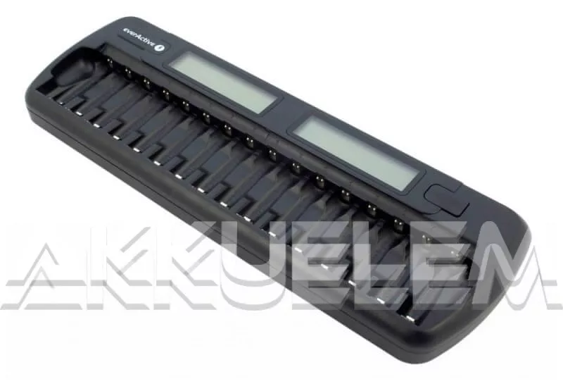 EverActive NC-1600 16 csatornás AA és AAA akkutöltő AA/500mA AAA/250mA