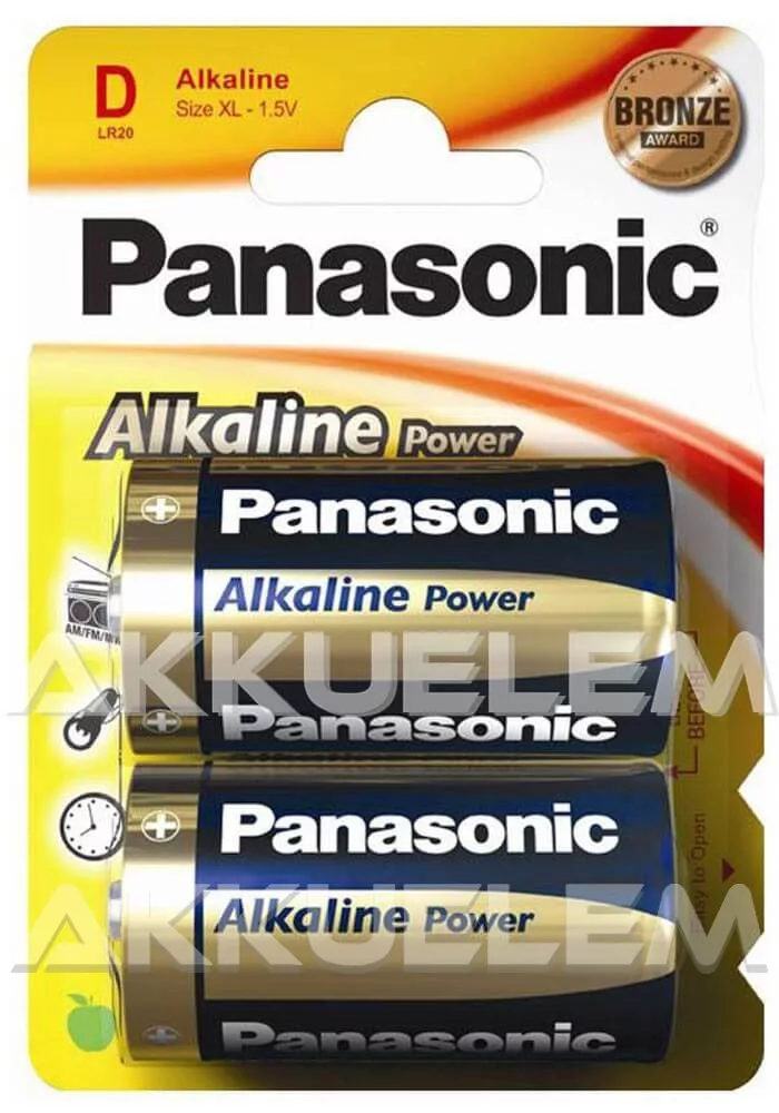 Panasonic Bronze LR20 D alkáli elem 2db/bliszter