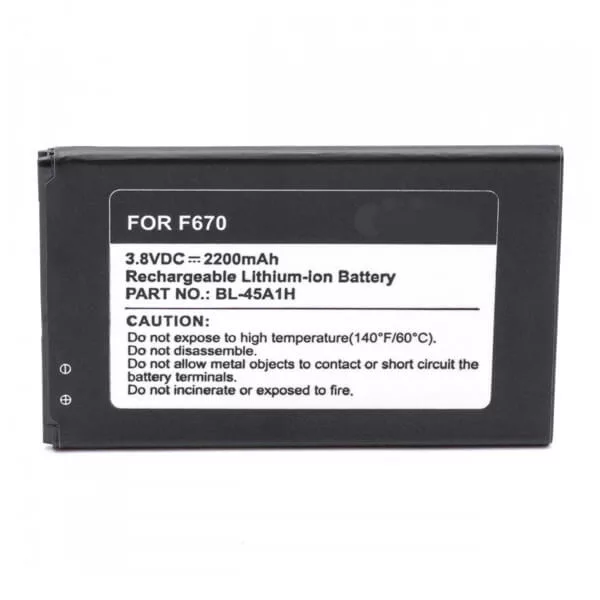   LG BL-45A1H 3,85V 2300mAh utángyártott okostelefon akkumulátor