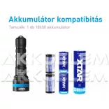 Xtar D06 1600 lum búvárlámpa szett (MC1 Plus, 18650 3500mAh) 4500K
