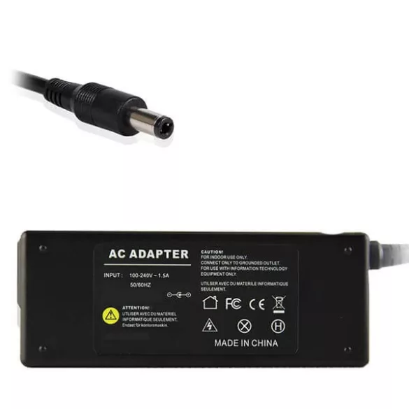 Fujitsu-Siemens 20V 6A 90W 5,5x2,5mm utángyártott notebook adapter - VHBW