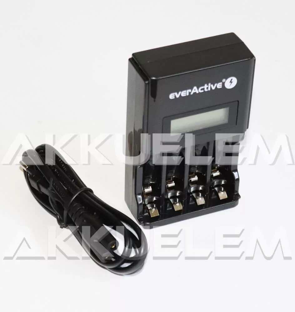 everActive NC-450 AA AAA Ni-MH akkumulátor töltő négycsatornás