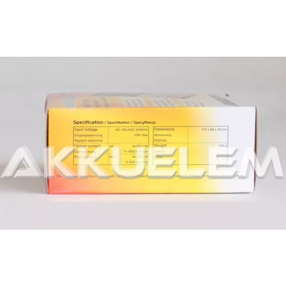 everActive NC-450 AA AAA Ni-MH akkumulátor töltő négycsatornás