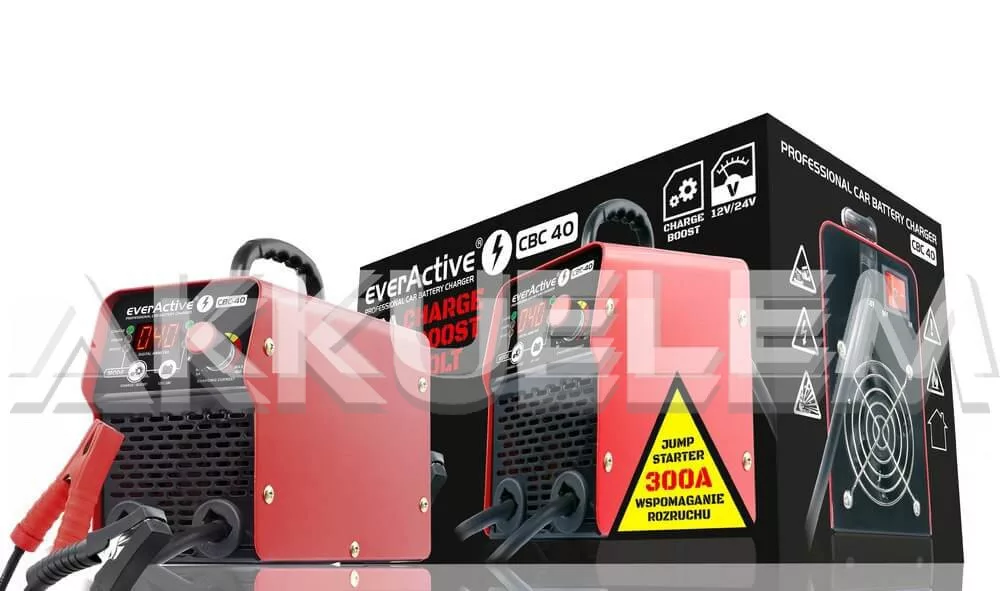 everActive CBC-40 12V/24V 5-40A autó akkumulátor töltő-rásegítő