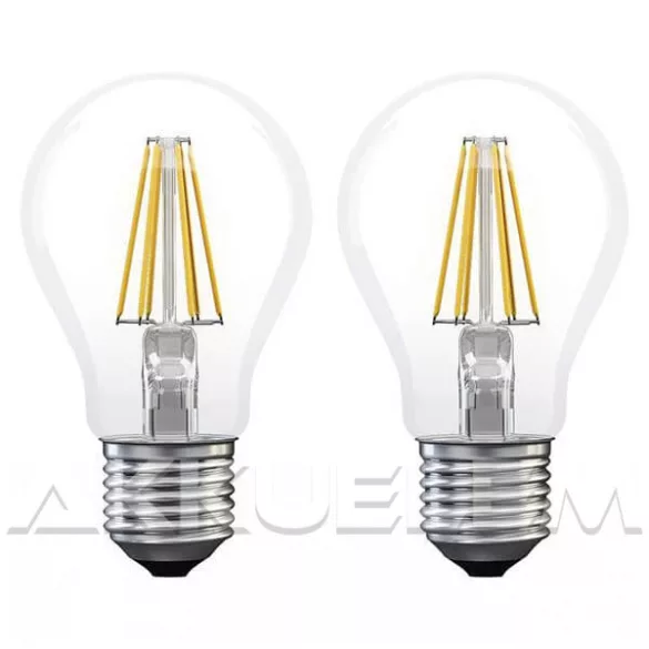 EMOS E27 6W 806lm 2700K Filament A60 LED-izzó 2db-os csomagban