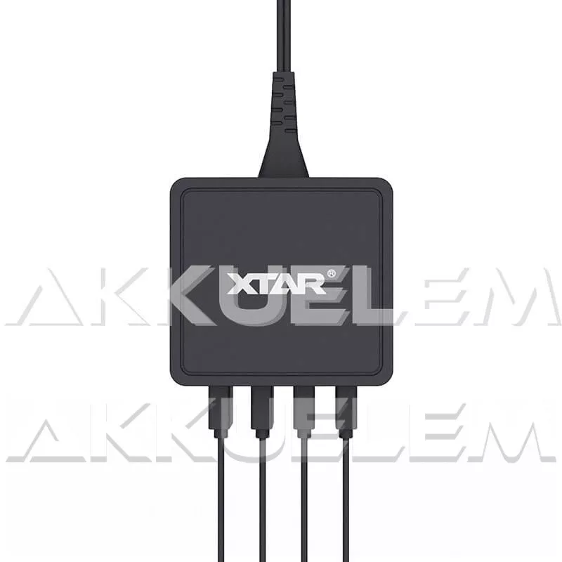 XTAR 4U USB töltő-elosztó négycsatornás 1x2,4A 3x1A