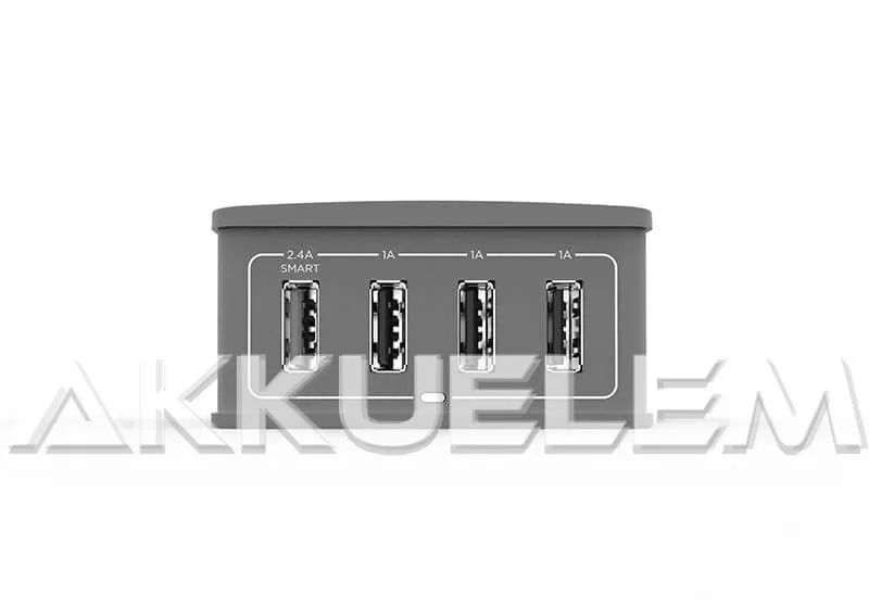XTAR 4U USB töltő-elosztó négycsatornás 1x2,4A 3x1A