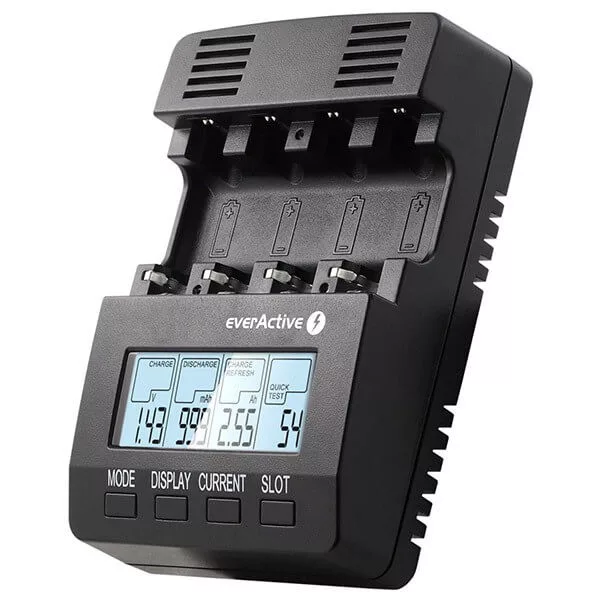 everActive NC-3000 AA AAA elemméretű akkumulátor töltő 1,4A everActive NC-3000 AA AAA elemméretű akkumulátor töltő 1,4A