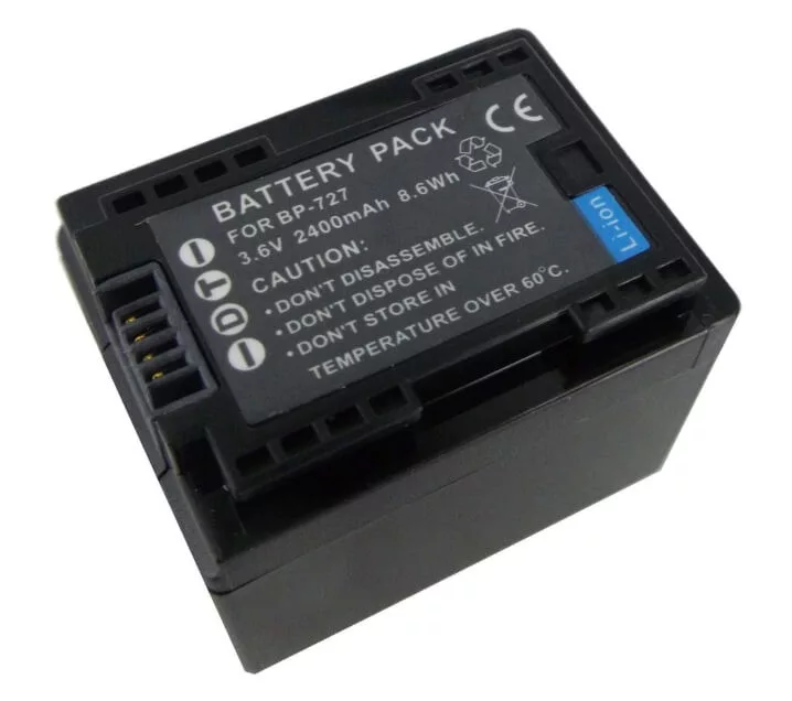 Canon BP-727 2400mAh utángyártott akku Canon BP-727 2400mAh utángyártott akku