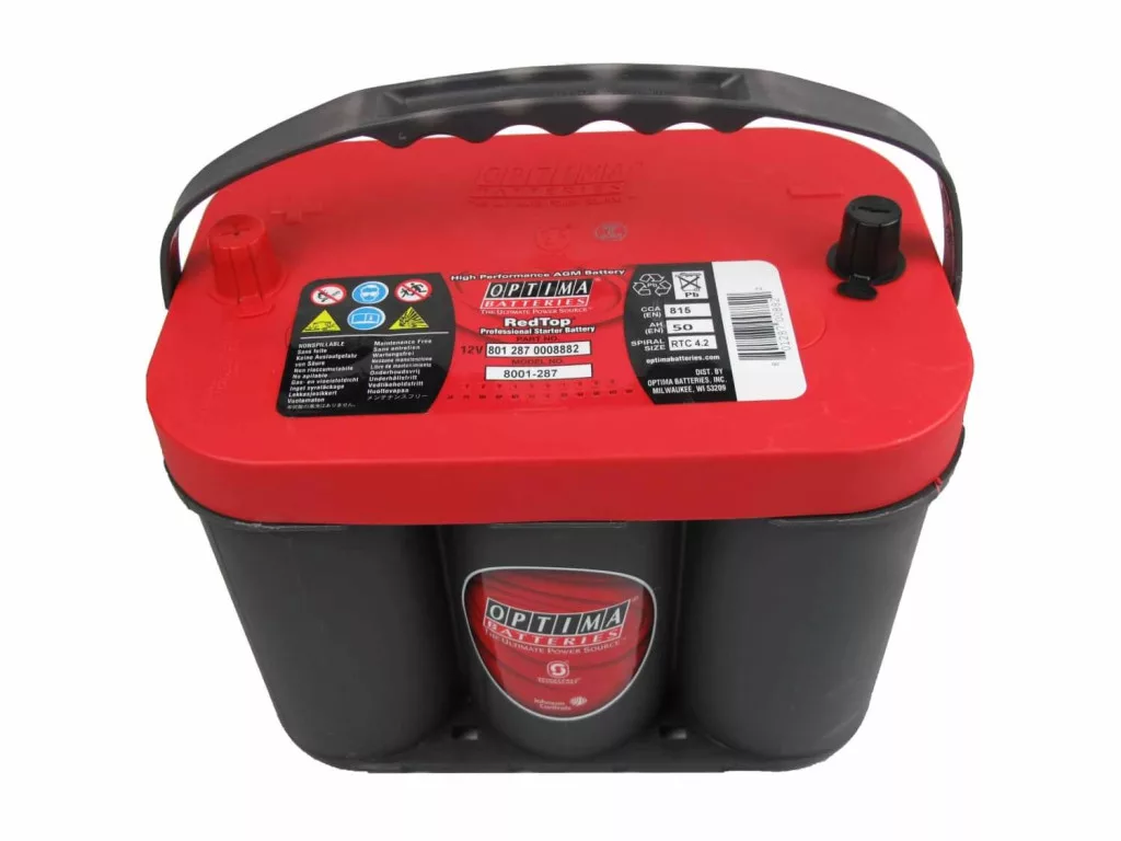 Optima Red 12V 50Ah 815A autó akkumulátor - közép *C - 4,2 Optima Red 12V 50Ah 815A autó akkumulátor - közép *C - 4,2