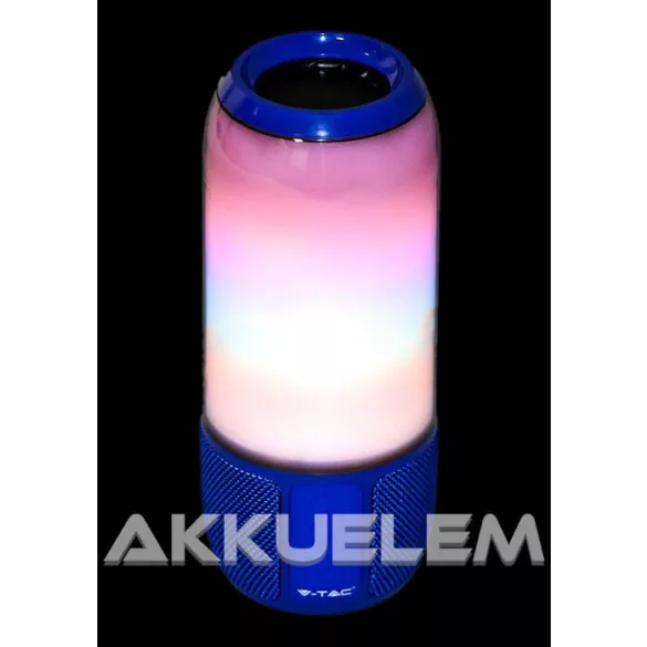 V-TAC 6W RGB LED hangulatlámpa Bluetooth hangszórós SKU8569