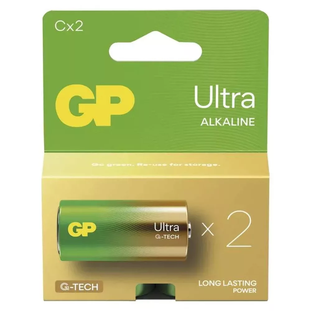 GP Ultra Alkaline LR14 C tartós elem 2db/bliszter (árdb)
