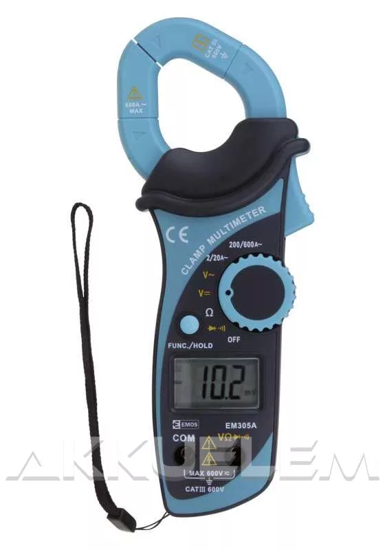Digitális multiméter lakatfogóval 2-600V 2-600A + 2xCR2032 M0305 Digitális multiméter lakatfogóval 2-600V 2-600A + 2xCR2032 M0305