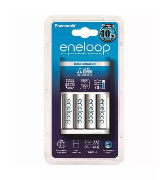 Eneloop BQ-CC51E Ni-MH töltő + 4x 1900mAh AA akkumulátor