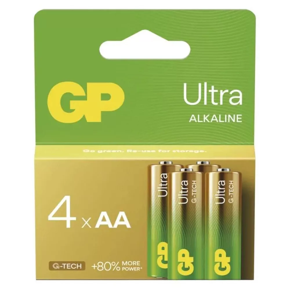   GP Ultra Alkaline LR6 15AU AA tartós elem 4db/bliszter (ár/db)
