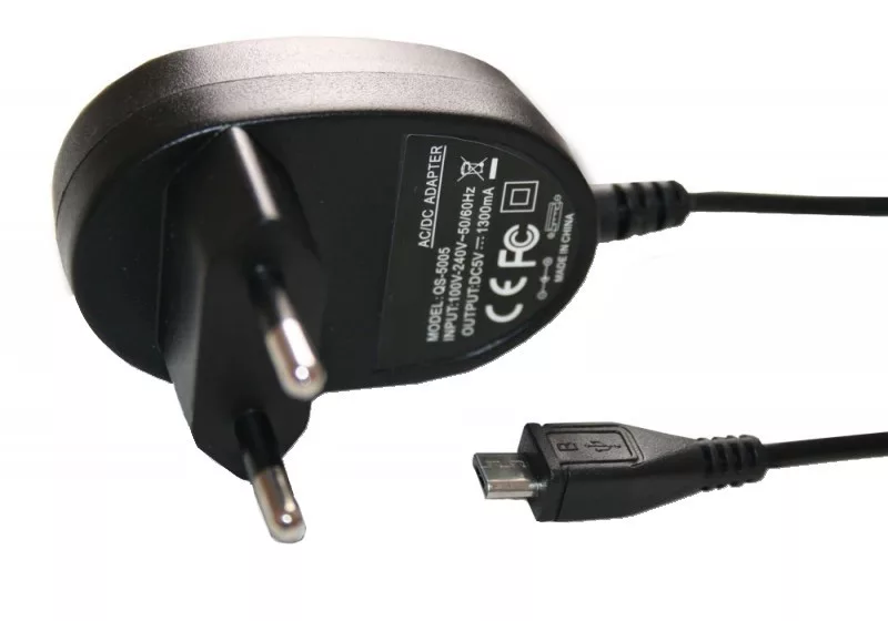 USB töltő hálózati Micro-USB telefonhoz 1,3A + USB dugó