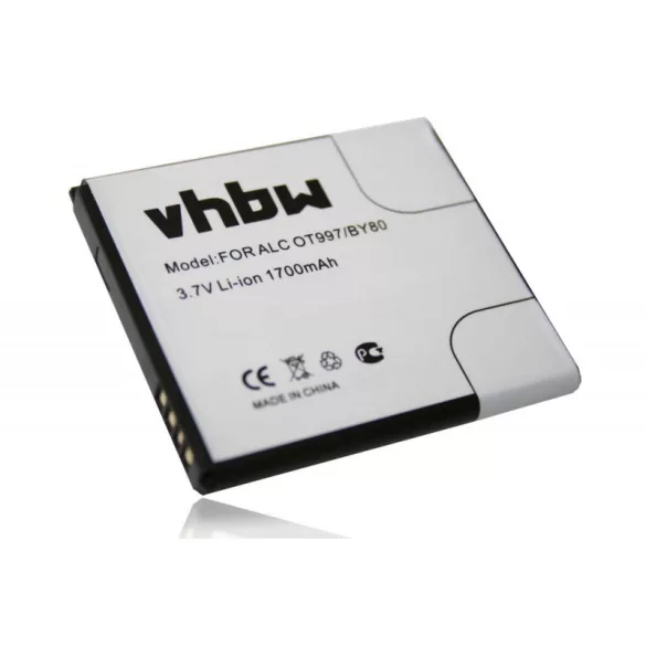 Alcatel OT-997 BY80 CAB32E0000C1 TLiB832E 3,71650mAh utángyártott  akkumulátor - VHBW
