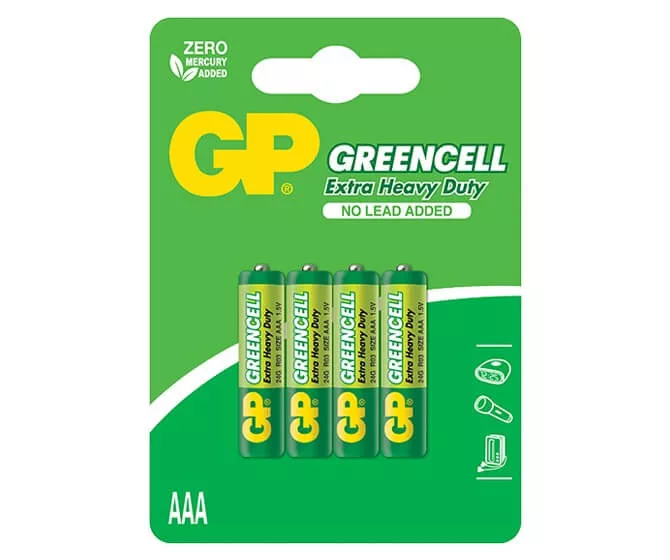   GP Greencell R03 AAA féltartós elem 24G 4 db/bliszter (ár/db)