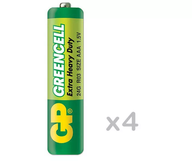 GP Greencell R03 AAA féltartós elem 24G 4 db/bliszter (ár/db)