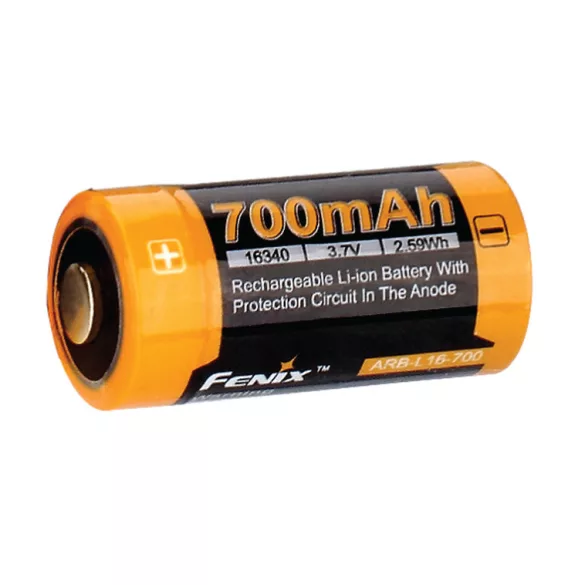 FENIX 16340 700mAh akkumulátor védett
