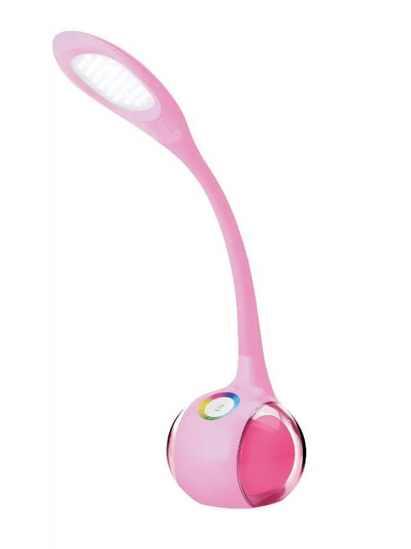 Modern 7W asztali lámpa 2in1 270lm 5500K tölthető PINK