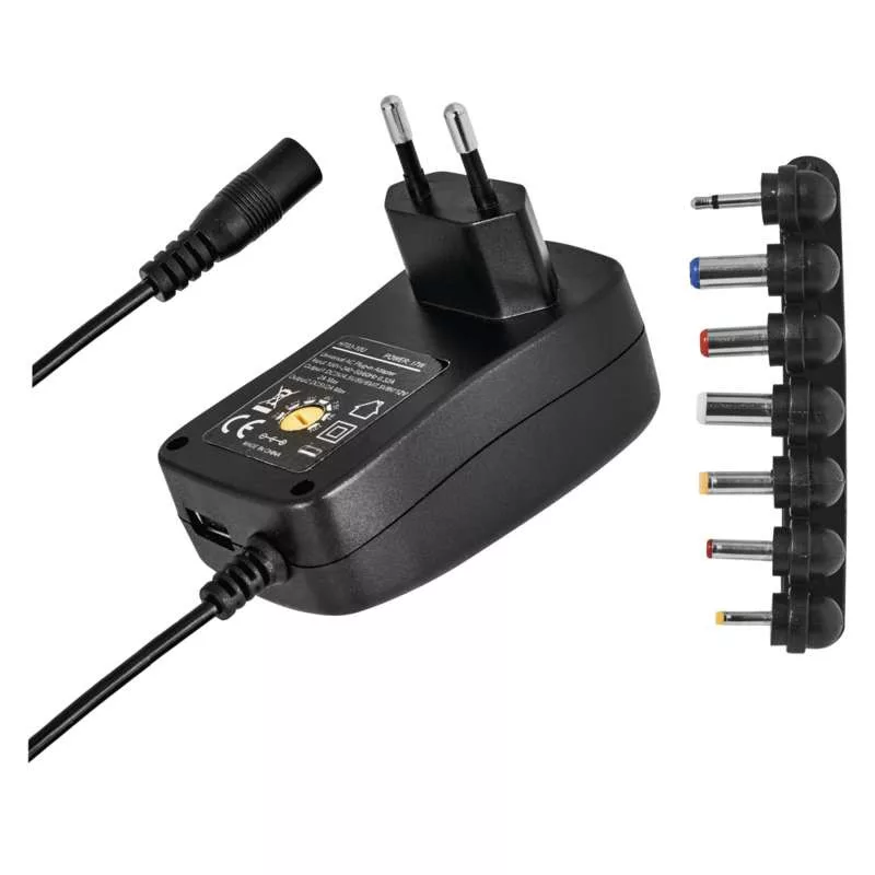 Adapter N3112 1500mA 5V2A 3-12V 100-240V 7 csat + USB Adapter N3112 1500mA 5V2A 3-12V 100-240V 7 csat + USB
