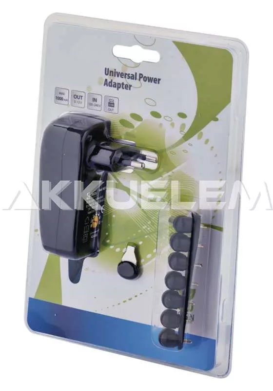Adapter N3111 1000mA 5V2A 3-12V 100-240V 7csatl. + USB
