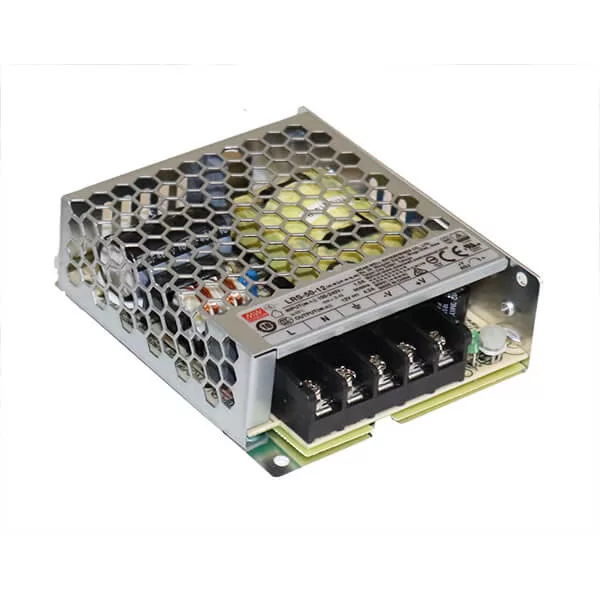 Tápegység 12V 4.2A 50W fémházas MeanWell LRS-50-12 Tápegység 12V 4.2A 50W fémházas MeanWell LRS-50-12