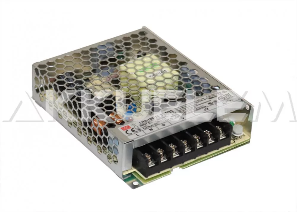 Tápegység 12V 8.5A 100W fémházas MeanWell LRS-100-12