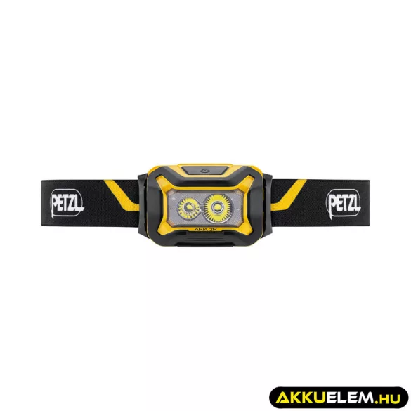PETZL ARIA 2R tölthető SÁRGA/FEKETE fejlámpa 600lum