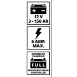 Einhell 6A 12V autó akkumulátor töltő CE-BC 6M