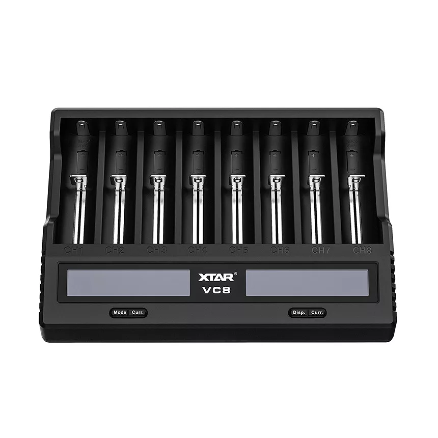 XTAR VC8 Li-ion/Ni-MH QC-USB-s akkumulátor töltő-tesztelő XTAR VC8 Li-ion/Ni-MH QC-USB-s akkumulátor töltő-tesztelő