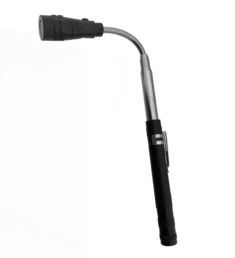 Elemlámpa kihúzható, hajlítható nyakkal 1W + 4xLR44 elem