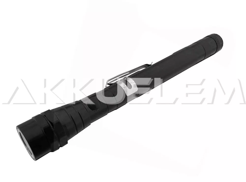 Elemlámpa kihúzható, hajlítható nyakkal 1W + 4xLR44 elem
