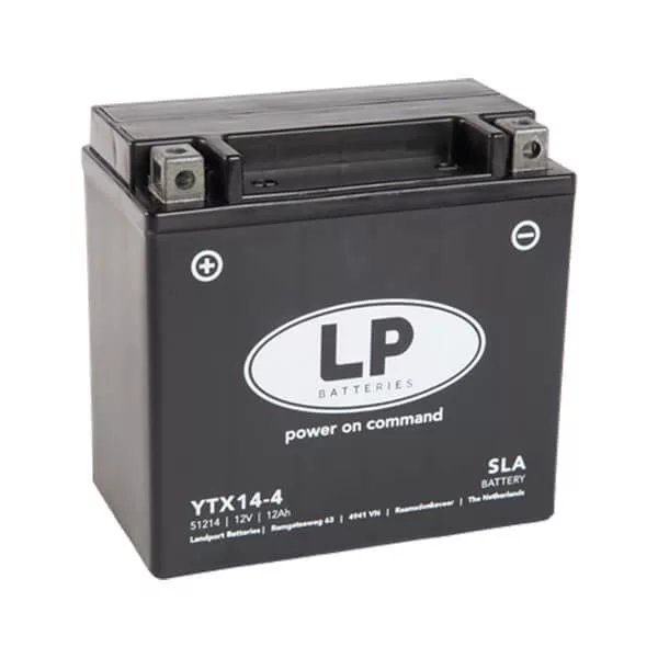 Landport 12V 12Ah 200A YTX14-4 51214 motorkerékpár akkumulátor AGM BAL+