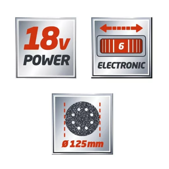 EINHELL TE-RS 18 akkus excenter csiszoló PXC SOLO