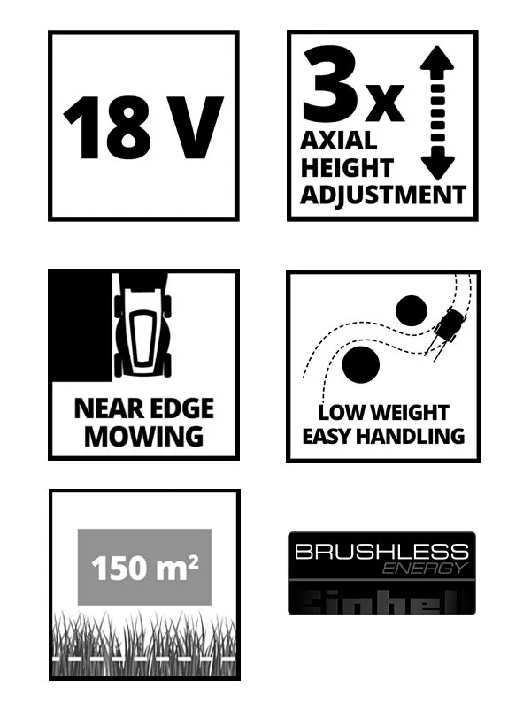 EINHELL GE-CM 18/30 LI akkumulátoros fűnyíró PXC  SOLO