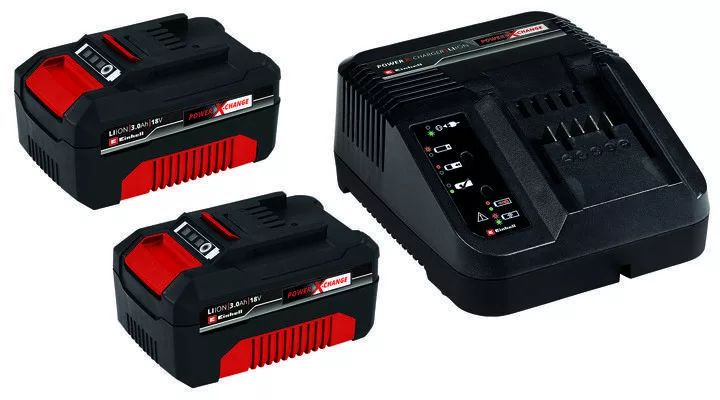 Einhell Power X-Change Starter Kit szerszámgép akkuk + töltő 18V 2x3Ah
